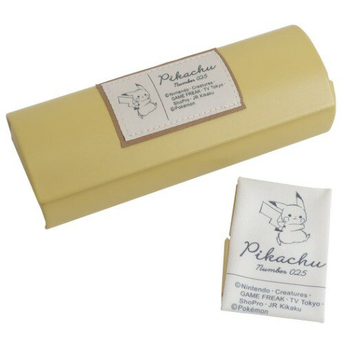 眼鏡ケース ポケモン クリーナークロス付き メガネケース ピカチュウステップ ポケットモンスター カミオジャパン プレゼント マシュマロポップのサムネイル