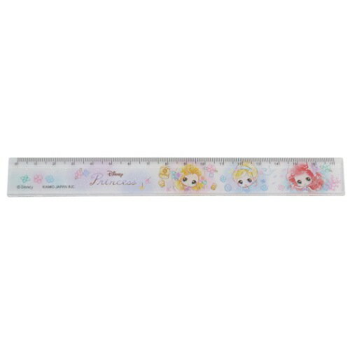 ものさし ディズニープリンセス スリム 17cm 定規 新入学 ディズニー クラックス 新学期準備文具 メール便可 マシュマロポップ