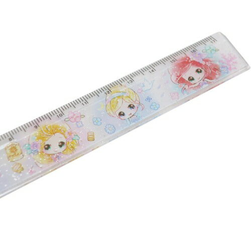 ものさし ディズニープリンセス スリム 17cm 定規 新入学 ディズニー クラックス 新学期準備文具 メール便可 マシュマロポップ
