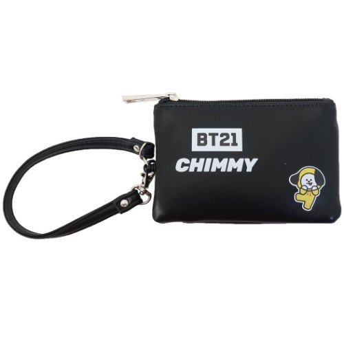 定期入れ ＆ 小銭入れ BT21 パスケース付き コインケース CHIMMY LINE FRIENDS 森本本店 ICカードケース 商品 メール便可 マシュマロポップ