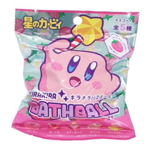 マスコットが飛び出す キラキラ バスボール 全5種 星のカービィ 入浴剤 エスケイジャパン 子供とお風呂 マシュマロポップのサムネイル