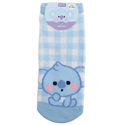 女性用 靴下 BT21 レディース ソックス KOYA LINE FRIENDS カミオジャパン かわいい メール便可 マシュマロポップ