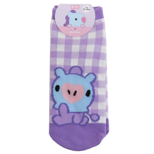 女性用 靴下 BT21 レディースソックス MANG LINE FRIENDS カミオジャパン かわいい メール便可 マシュマロポップ