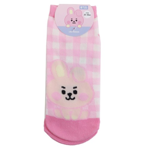 女性用 靴下 BT21 レディースソックス COOKY LINE FRIENDS カミオジャパン かわいい メール便可 マシュマロポップ