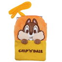 クリップポケット チップ&デール マスコット ポケットポーチ ショルダー付き ひょこっとナッツ ディズニー 丸眞 子供用ポーチ キッズポシェット マシュマロポッ...