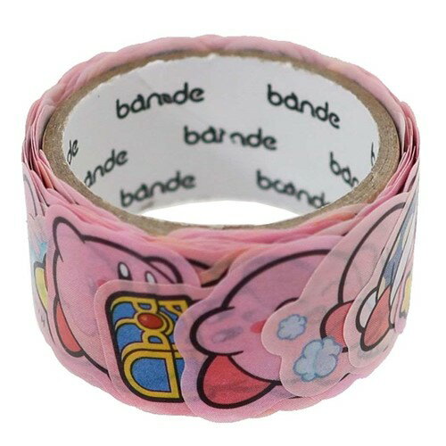 マステ 星のカービィ 30th bande 1枚ずつめくれる マスキングテープ ピンク エンスカイ 10柄100枚付 手帳デコ マシュマロポップのサムネイル