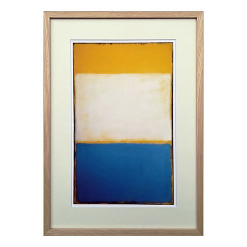 ȥݥ ޡ  Yellow White Blue Over Yellow on Gray 1954 Mark Rothko...