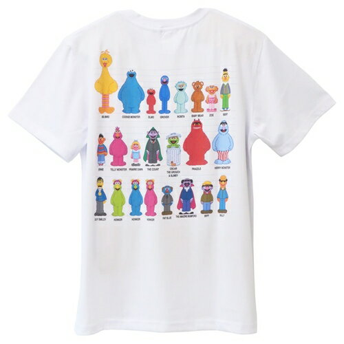 Tシャツ セサミストリート T-SHIRTS 整列 スモールプラネット 半袖 メール便可 マシュマロポップのサムネイル