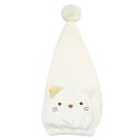 キャップタオル すみっコぐらし バラエティ ヘアドライタオル ねこキャップ サンエックス 丸眞 マイクロファイバー お風呂上り 海プール用品 メール便可 マシュ...