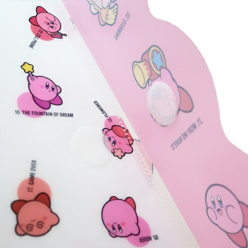 ポケットファイル 星のカービィ ダイカットカバー付き2ポケットA4クリアファイル ランダム W カミオジャパン 新学期準備文具 メール便可 マシュマロポップ