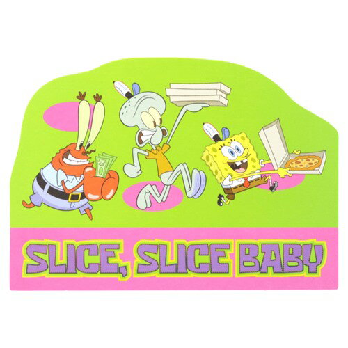 POSTCARD スポンジボブ ダイカットポストカード A サンスター文具 コレクション雑貨 メール便可 マシュマロポップ