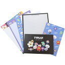 手紙セット レターセット かわいい TRUZ ボリュームアップレターセット BLACK LINE FRIENDS カミオジャパン 便箋&封筒 商品 メール便可 ...