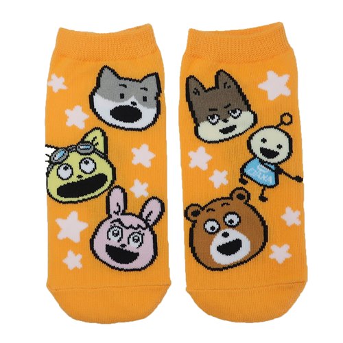 女性用靴下 宇宙なんちゃらこてつくん レディースソックス みんなフェイス タカラトミーアーツ キャラックス 大人向け メール便可 マシュマロポップのサムネイル
