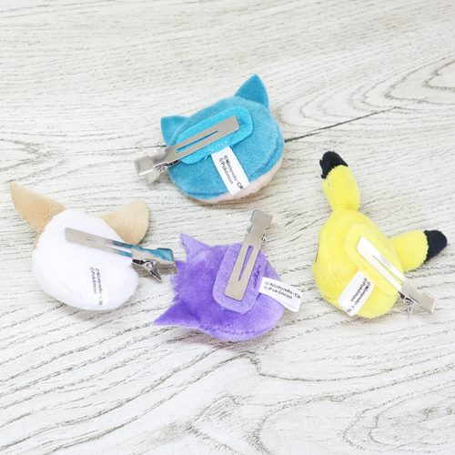 ヘアアクセ ポケットモンスター マスコットヘアクリップ 左用 ワンパチ ポケモン ティーズファクトリー クセがつきにくい 前髪クリップ ヘアアクセサリー 女の子向け かわいい マシュマロポップ