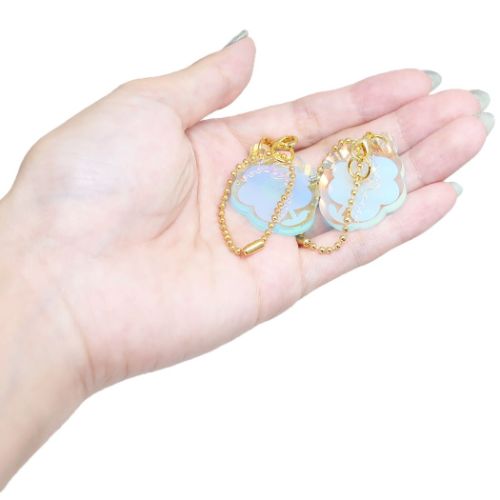 キーチェーン オーロラニコイチキーホルダー オハナ クラックス プチギフト ペア かわいい メール便可 マシュマロポップ