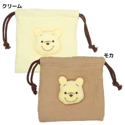 巾着袋 くまのプーさん ボアフェイスきんちゃくポーチ ディズニー ナカジマ 小物入れ マシュマロポップのサムネイル