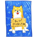 ハーフ毛布 WAKUWAKU ANIMAL ビッグマイヤーブランケット いたずらわんこ 私がやりました 犬飼タオル ウォーマー雑貨 防寒用品 マシュマロポップ