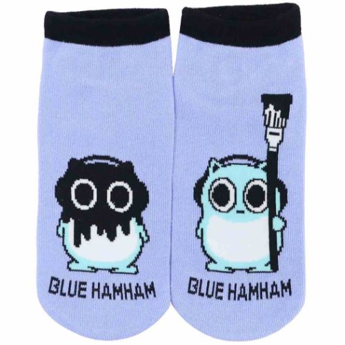 女性用靴下 ブルーハムハム レディースソックス PURPLE BLUE HAMHAM カミオジャパン かわいい メール便可 マシュマロポップ