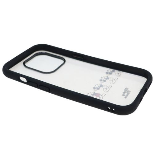 iPhone14Pro 13Proケース ミッキーマウス アイフォン14プロ 13プロ プロテクトカバー llllfit Clear ディズニー グルマンディーズ プロテクトジャケット スマホカバー メール便可 マシュマロポップ