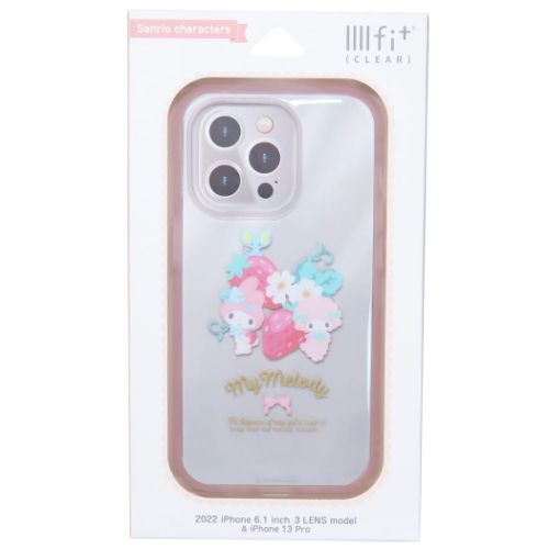 iPhone14Pro 13Proケース マイメロディ アイフォン14プロ 13プロ プロテクトカバー llllfit Clear サンリオ グルマンディーズ プロテクトジャケット スマホカバー メール便可 マシュマロポップ