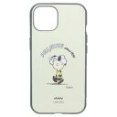iPhone14Plusケース スヌーピー アイフォン14プラス プロテクトカバー llllfit おひるね ピーナッツ グルマンディーズ プロテクトジャケット...
