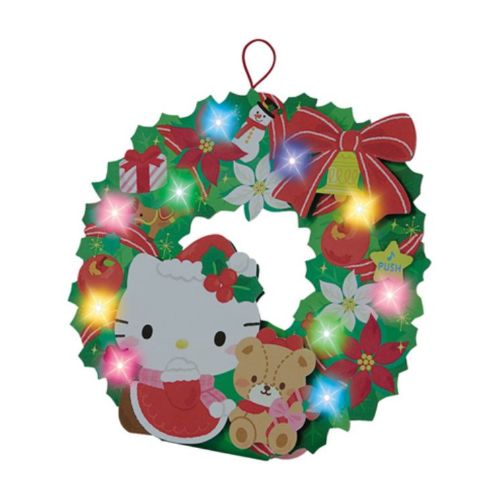 グリーティングカード ハローキティ KTメロディ JXPM26-2 クリスマスカード 立体 リース サンリオ ギフト雑貨 Xmasカード メール便可 マシュマロポップのサムネイル