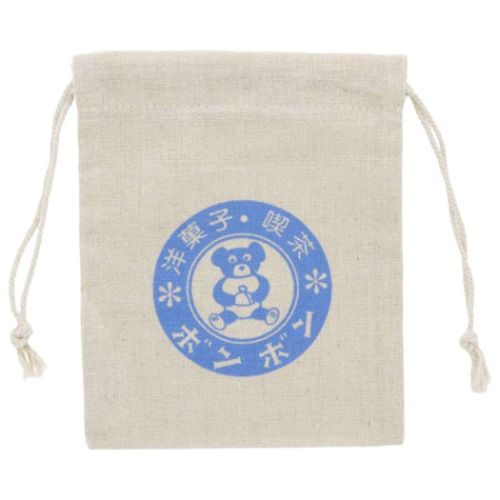 巾着袋 街のかわいいお店屋さん きんちゃくポーチ 洋菓子 喫茶 ボンボン A サンスター文具 小物入れ かわいい メール便可 マシュマロポップのサムネイル