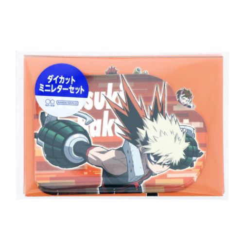 手渡し手紙セット レターセット かわいい 僕のヒーローアカデミア ダイカットミニレターセット 爆豪勝己 少年ジャンプ サンスター文具 ミニカード＆ミニ封筒 アニメメール便可 マシュマロポップのサムネイル