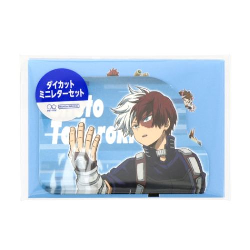 手渡し手紙セット レターセット かわいい 僕のヒーローアカデミア ダイカットミニレターセット 轟焦凍 少年ジャンプ サンスター文具 ミニカード&ミニ封筒 アニメ...