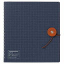 方眼ノート kleid クレイド String-tie notebook 02 Navy 新日本カレンダー おしゃれ文具 テレワーク 大人 仕事 ビジネス シンプル メール便可 マシュマロポップ