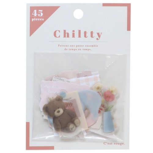 フレークシール チルティシール レッド クーリア 手帳デコ おしゃれ かわいい メール便可 マシュマロポップ