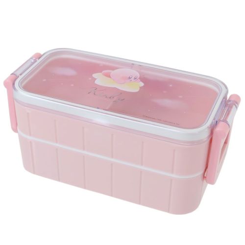 お弁当箱 星のカービィ 抗菌箸付き2段ランチボックス PUPUPU STARLIGHT 新入学 カミオジャパン レンジ対応 新学期準備 マシュマロポップ