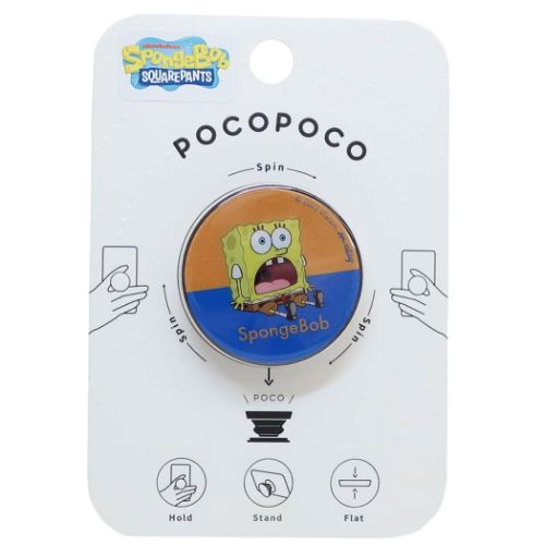 スマホアクセ スポンジボブ pocopoco ポコポコ グルマンディーズ スマホスタンド メール便可 ...