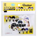 フレークシール タイニータン ケース付フレークシール Butter イエロー TinyTAN サンスター文具 デコシール 商品 メール便可 マシュマロポップ