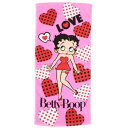 フェイスタオル ベティブープ プリントロングタオル ハート BETTY BOOP 犬飼タオル プレゼント かわいい メール便可 マシュマロポップ