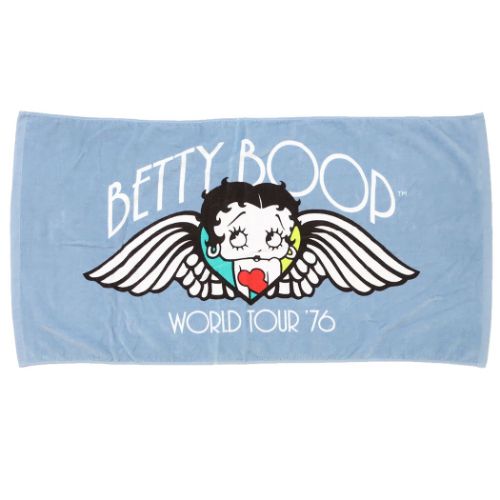 バスタオル ベティブープ プリントビッグタオル ウイング BETTY BOOP 犬飼タオル お風呂タオル マシュ..