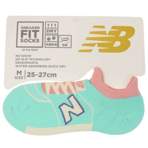 男性用靴下 ニューバランス メンズスニーカーソックス M ミント new balance シン NB エヌビー フレンズヒル FRIENDSHILL プレゼント 男の子 スポーツブランド メール便可 マシュマロポップ