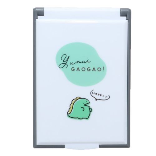 手鏡 カードミラーS YURUI GAOGAO カミオジャパン コンパクトミラー かわいい メール便可 マシュマロポップ