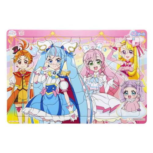 楽天ガールズ雑貨通販マシュマロポップ知育玩具 ひろがるスカイ！プリキュア パズル45ピース A柄 サンスター文具 子供 女の子 アニメ マシュマロポップ