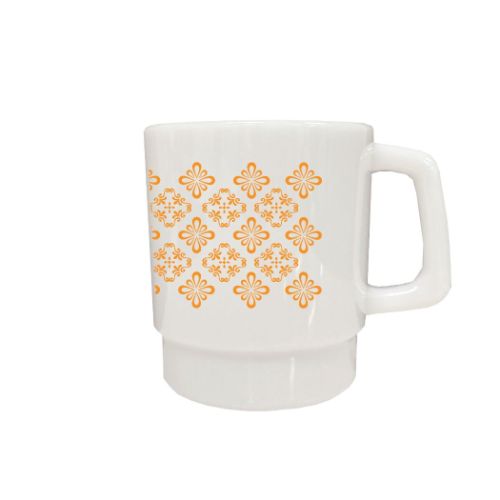 プラカップ タイムスリッぷ 懐かしマグ ホワイト エポックケミカル レトロ かわいい プラコップ プラスチック 食器 マシュマロポップ