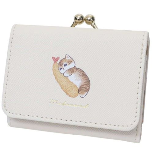 ミニウォレット モフサンド コンパクト財布 三つ折りがま口財布 ワンポイント えび mofusand マリモクラフト 三つ折り財布 ギフト プレゼント マシュマロポップのサムネイル
