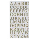 シールシート アルファベット 金 グリッター文字シール ゴールド クローズピン 手帳デコ DECOシール かわいい メール便可 マシュマロポップ