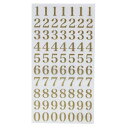 シールシート 数字 金 グリッター文字シール ゴールド クローズピン 手帳デコ DECOシール かわいい メール便可 マシュマロポップ