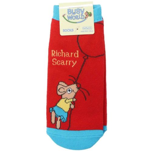 女性用靴下 リチャードスキャリー キャラックス レディースソックス マウスRD スモールプラネット 大人..