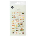 シールシート スワテリエステッカー food trip #6 S&C 食べ物 デコレーション DECOシール かわいい メール便可 マシュマロポップ