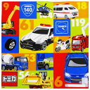 ハンカチーフ トミカ ハンカチ グリーン TOMICA バンビーナ 入園入学準備雑貨 メール便可 マシュマロポップ