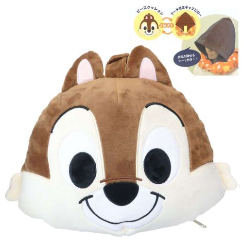 クッション チップ&デール フード付きネックピロー くつろぎチップ ディズニー 丸眞 プレゼント ギフト おもしろ雑貨 マシュマロポップ クッション チップ&デール フード付きネックピロー くつろぎチップ ディズニー 丸眞 プレゼント ギフト おもしろ雑貨 マシュマロポップ