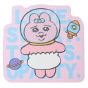 ダイカットシール おぱんちゅうさぎ ダイカットステッカーミニ 9 エンスカイ スマホデコ デコシール メール便可 マシュマロポップ