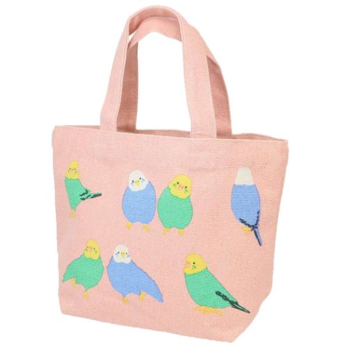 ランチバッグ ナカヨシインコ ミニトート オレンジ フレンズヒル FRIENDSHILL お弁当かばん かわいい ..