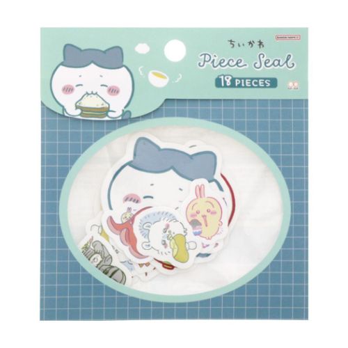 フレークシール ちいかわ ピースシール もぐもぐ ブルー サンスター文具 DECOシール デコレーション メール便可 マシュマロポップのサムネイル